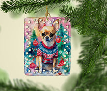 Load image into Gallery viewer, Chihuahua Christmas Porcelain Ornament
