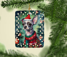 Load image into Gallery viewer, Chinese Crested Christmas Porcelain Ornament