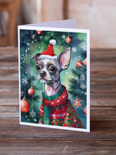 Load image into Gallery viewer, Chinese Crested Christmas Greeting Cards - Blank Note Cards – 8-Pack of Artist-Designed Cards with Envelopes