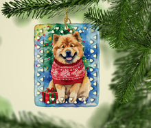 Load image into Gallery viewer, Chow Chow Christmas Porcelain Ornament