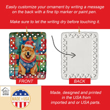 Load image into Gallery viewer, Chow Chow Christmas Porcelain Ornament