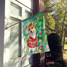 Load image into Gallery viewer, Corgi Christmas House Flag