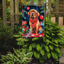 Load image into Gallery viewer, Dogue de Bordeaux Christmas Garden Flag – Cozy Dog Holiday Decor with Tree &amp; Presents