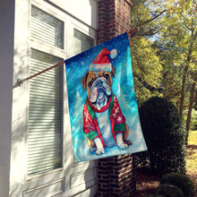 Load image into Gallery viewer, English Bulldog Christmas House Flag