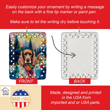 Load image into Gallery viewer, English Cocker Spaniel Christmas Porcelain Ornament