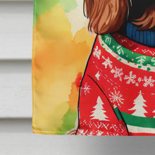 Load image into Gallery viewer, English Cocker Spaniel Christmas House Flag
