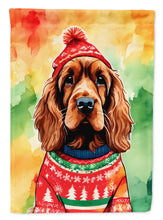Load image into Gallery viewer, English Cocker Spaniel Christmas House Flag