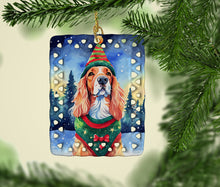Load image into Gallery viewer, English Setter Christmas Porcelain Ornament