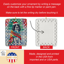 Load image into Gallery viewer, English Springer Spaniel Christmas Porcelain Ornament