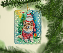 Load image into Gallery viewer, Finnish Lapphund Christmas Porcelain Ornament