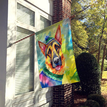 Load image into Gallery viewer, German Shepherd Christmas House Flag