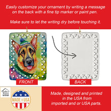 Load image into Gallery viewer, German Shepherd Christmas Porcelain Ornament