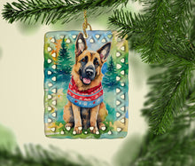 Load image into Gallery viewer, German Shepherd Christmas Porcelain Ornament