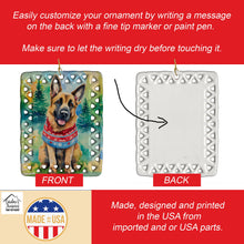 Load image into Gallery viewer, German Shepherd Christmas Porcelain Ornament