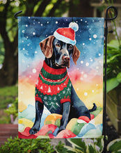 Load image into Gallery viewer, German Shorthaired Pointer Christmas Garden Flag – Cozy Dog Holiday Decor with Tree &amp; Presents