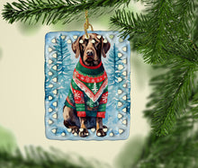 Load image into Gallery viewer, German Shorthaired Pointer Christmas Porcelain Ornament