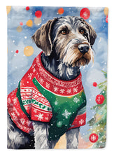 Load image into Gallery viewer, German Wirehaired Pointer Christmas House Flag