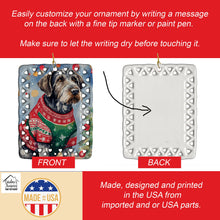 Load image into Gallery viewer, German Wirehaired Pointer Christmas Porcelain Ornament