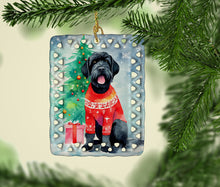 Load image into Gallery viewer, Giant Schnauzer Christmas Porcelain Ornament