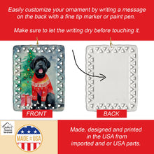 Load image into Gallery viewer, Giant Schnauzer Christmas Porcelain Ornament