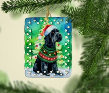 Load image into Gallery viewer, Giant Schnauzer Christmas Porcelain Ornament