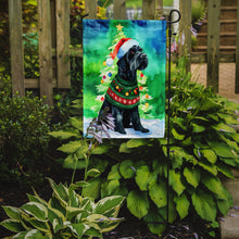 Load image into Gallery viewer, Giant Schnauzer Christmas Garden Flag – Cozy Dog Holiday Decor with Tree &amp; Presents