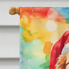 Load image into Gallery viewer, Golden Retriever Christmas House Flag