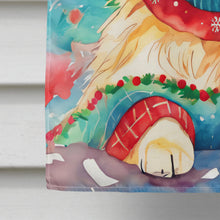 Load image into Gallery viewer, Golden Retriever Christmas House Flag