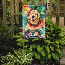 Load image into Gallery viewer, Golden Retriever Christmas Garden Flag – Cozy Dog Holiday Decor with Tree &amp; Presents