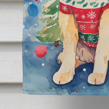 Load image into Gallery viewer, Golden Retriever Christmas House Flag
