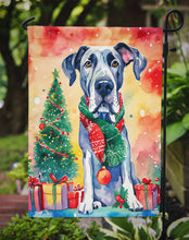 Load image into Gallery viewer, Great Dane Christmas Garden Flag – Cozy Dog Holiday Decor with Tree &amp; Presents