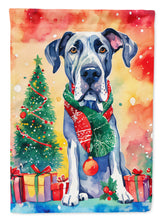 Load image into Gallery viewer, Great Dane Christmas Garden Flag – Cozy Dog Holiday Decor with Tree &amp; Presents