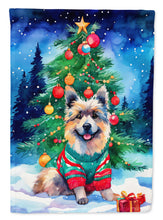 Load image into Gallery viewer, Keeshond Christmas House Flag