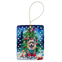 Load image into Gallery viewer, Keeshond Christmas Porcelain Ornament