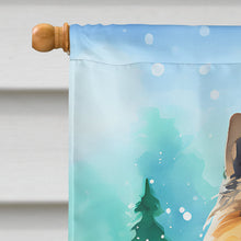 Load image into Gallery viewer, Keeshond Christmas House Flag