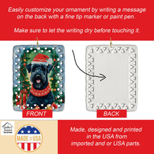 Load image into Gallery viewer, Kerry Blue Terrier Christmas Porcelain Ornament