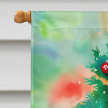 Load image into Gallery viewer, Kerry Blue Terrier Christmas House Flag