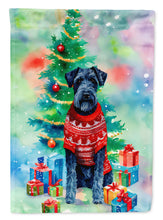 Load image into Gallery viewer, Kerry Blue Terrier Christmas House Flag