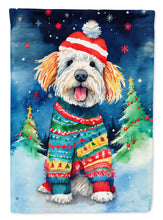 Load image into Gallery viewer, Komondor Christmas House Flag