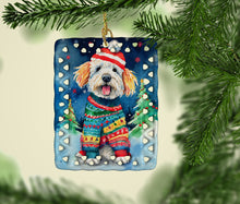 Load image into Gallery viewer, Komondor Christmas Porcelain Ornament