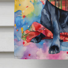 Load image into Gallery viewer, Black Labrador Retriever Christmas House Flag