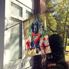 Load image into Gallery viewer, Black Labrador Retriever Christmas House Flag
