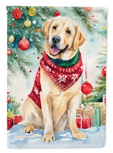 Load image into Gallery viewer, Yellow Labrador Retriever Christmas House Flag