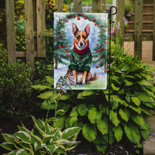 Load image into Gallery viewer, Lancashire Heeler Christmas Garden Flag – Cozy Dog Holiday Decor with Tree &amp; Presents