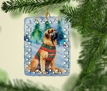 Load image into Gallery viewer, Leonberger Christmas Porcelain Ornament