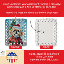 Load image into Gallery viewer, Lhasa Apso Christmas Porcelain Ornament