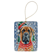 Load image into Gallery viewer, Mastiff Christmas Porcelain Ornament