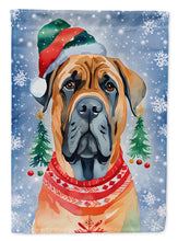 Load image into Gallery viewer, Mastiff Christmas Garden Flag – Cozy Dog Holiday Decor with Tree &amp; Presents