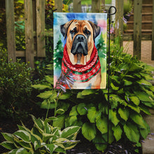 Load image into Gallery viewer, Mastiff Christmas Garden Flag – Cozy Dog Holiday Decor with Tree &amp; Presents