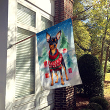 Load image into Gallery viewer, Miniature Pinscher Christmas House Flag